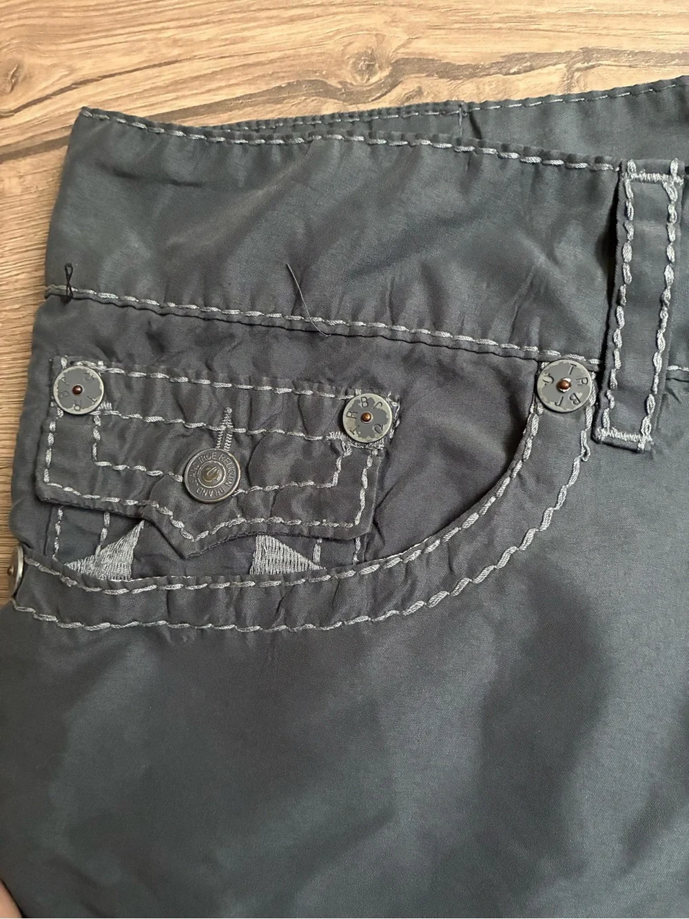 True Religion Men’s Size 40 5 Pocket Hybrid Shorts Swim Trunks Streetwear Y2K